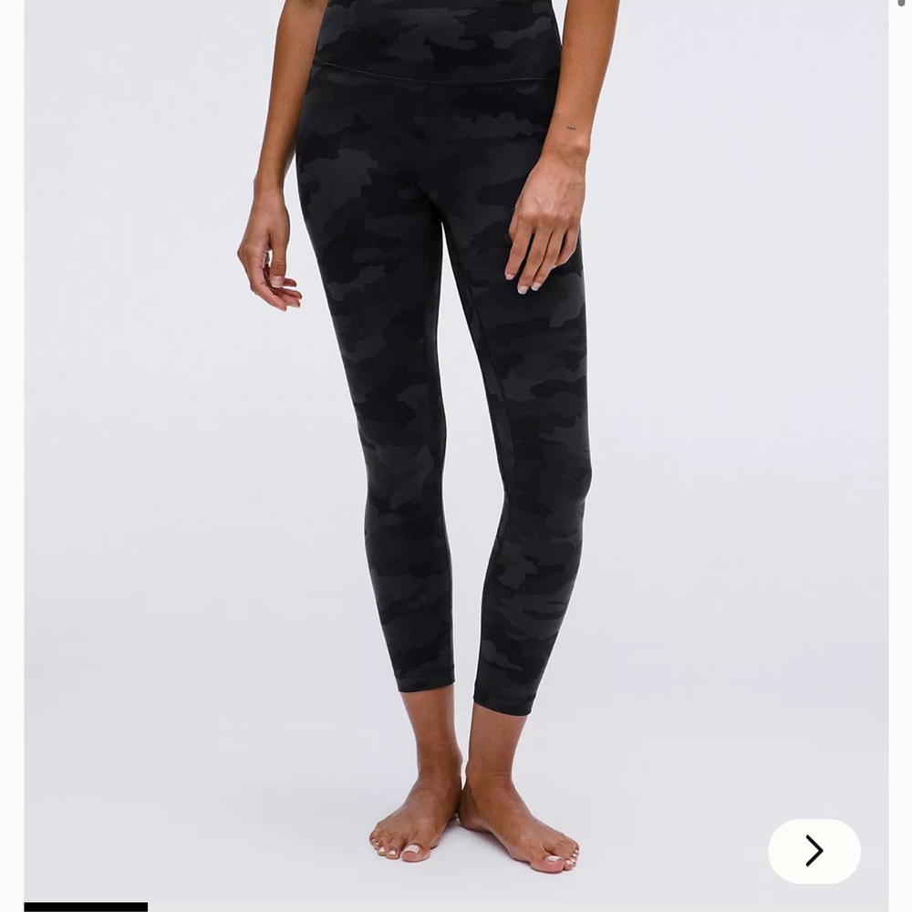Lululemon Black/gray Align HR 25inch Camouflage Leggings size 2
